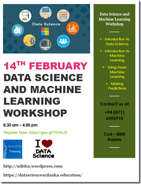 Data Science and Machine Learning Workshop Sri Lanka