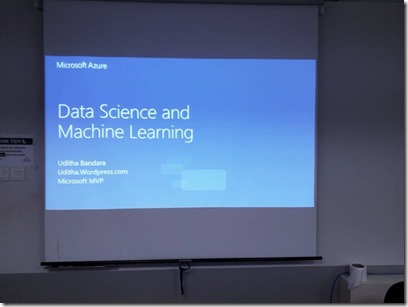 Machine Learning and AI Workshop at Singapore.